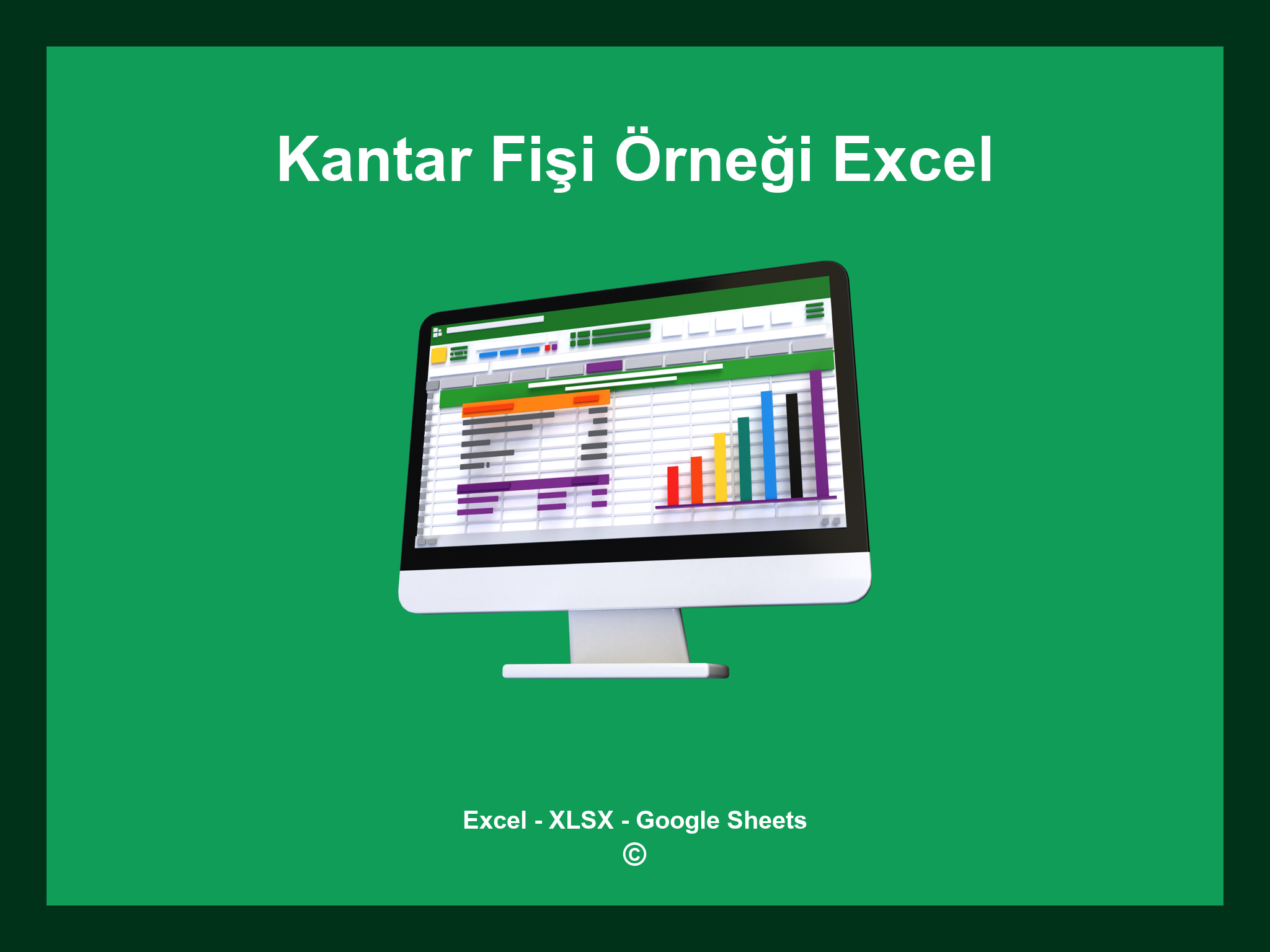 Kantar Fişi Örneği Excel