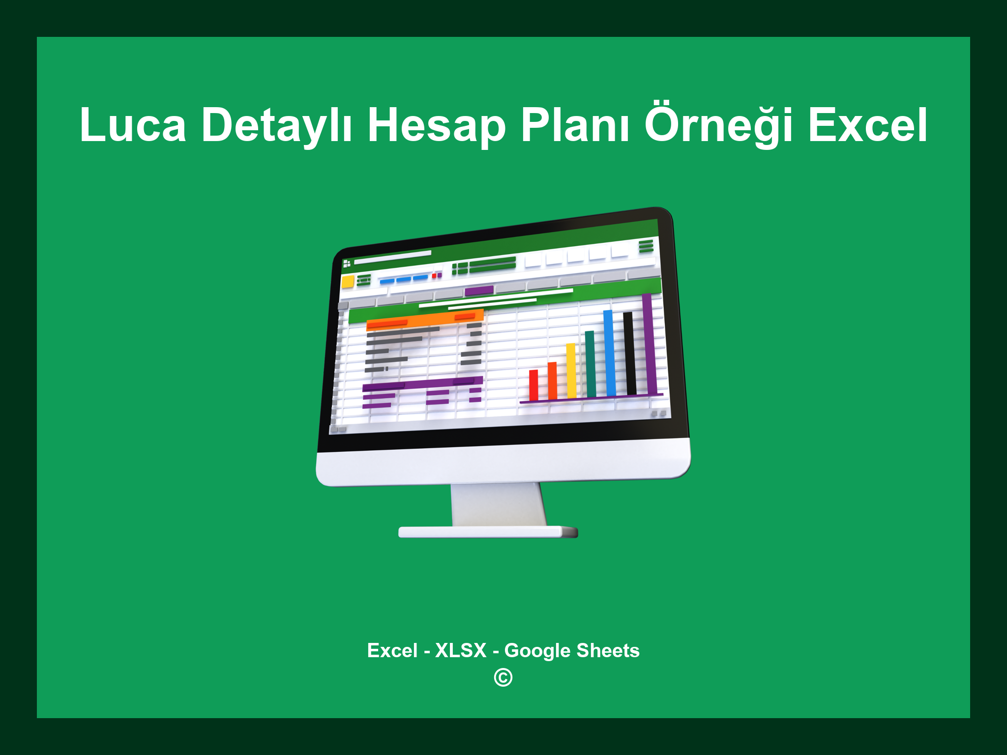 Luca Detaylı Hesap Planı Örneği Excel