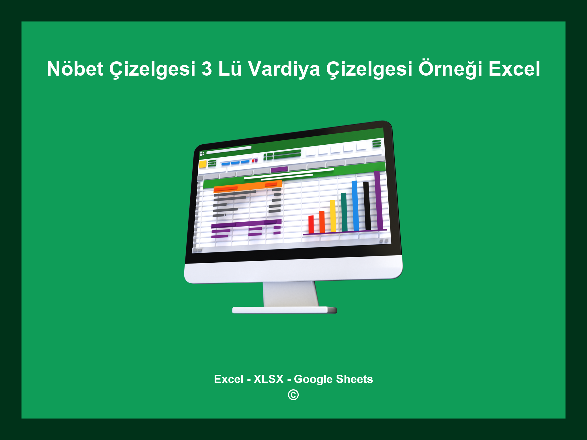 Nöbet Çizelgesi 3 Lü Vardiya Çizelgesi Örneği Excel