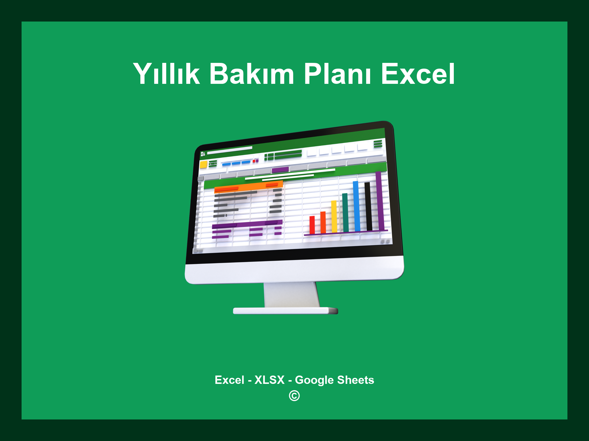 Yıllık Bakım Planı Excel